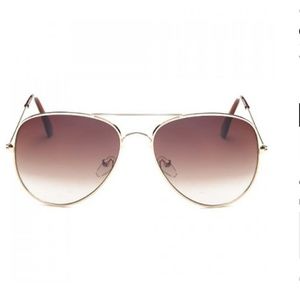 Tea-Colored Pilot Sunglasses